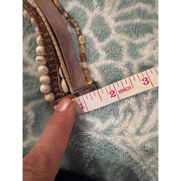 Victoria Emerson magnetic clasp boho bracelet 6 strand - Picture 6 of 6